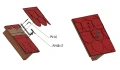 Cârlig de acoperiș J Reglabil - pentru acoperișuri din bitum și ardezie PV-08-17 (2)
