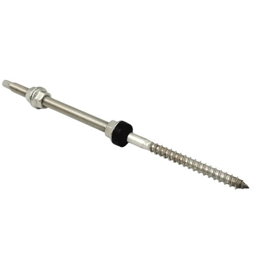 Filet dublu pentru fixarea panourilor solare oțelA2 M12 x 300 PV-06-07
