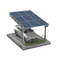 Carport fotovoltaic pentru 1 vehicul L 5,7m x 3,3m Parcare solară GPV-101-06 (2)