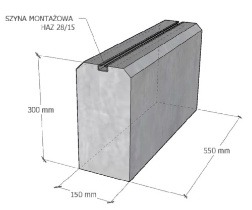 Baza de balast pentru pompa de căldură PP550 - set de 2 bucăți GPV-600-05 (2)