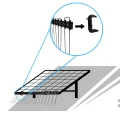 Clemă de montare a vârfurilor fotovoltaice - alb 30mm PV-400-15 (2)
