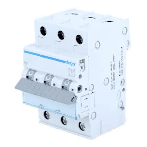 Întrerupător de supracurent HAGER C 20A 3P 6kA MCN320E GPV-401-52