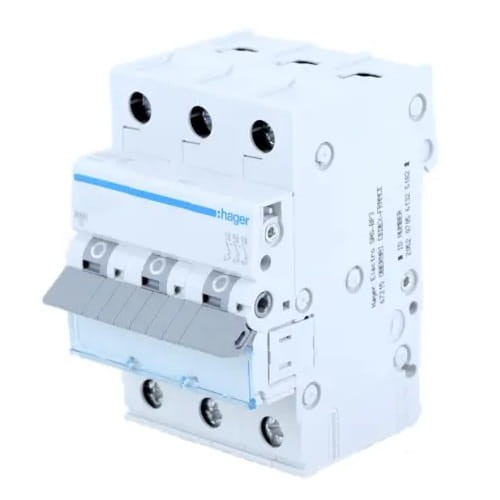 Întrerupător de supracurent HAGER B 20A 3P 6kA MBN320E GPV-401-54