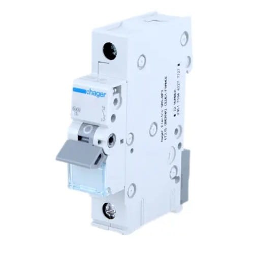 Întrerupător de supracurent HAGER B 20A 1P 6kA MBN120E GPV-401-56
