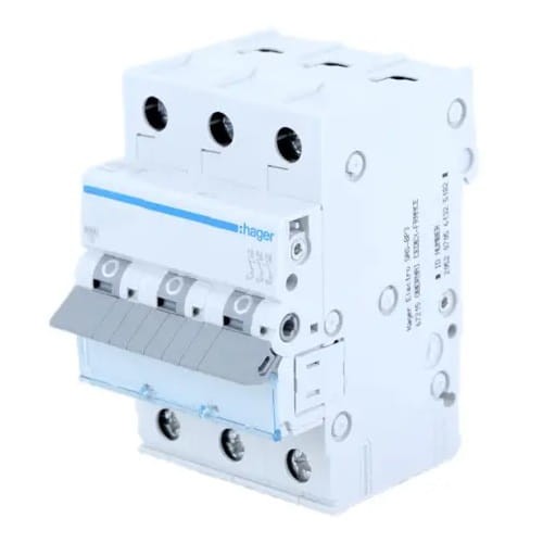 Întrerupător de supracurent HAGER C 25A 3P 6kA MCN325E GPV-401-59