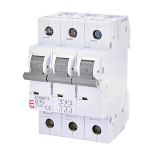 Întrerupător automat ETI 3P 16A caracteristică B 6kA
