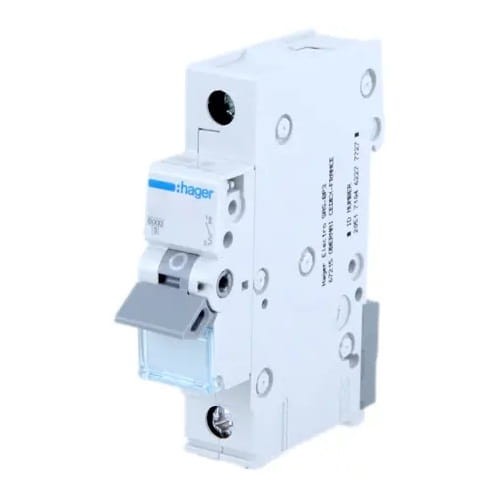 Întrerupător de supracurent HAGER B 6A 1P 6kA MBN106E GPV-401-65