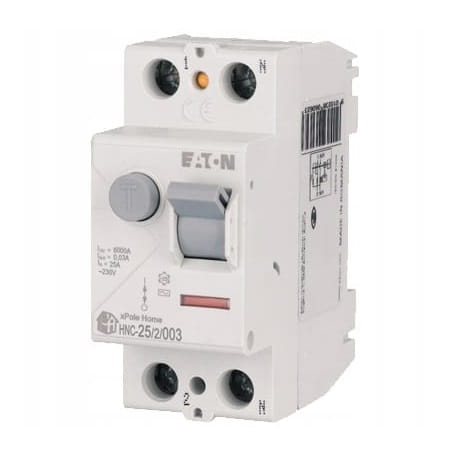 Întrerupător de curent rezidual 2P 25A 6kA 30mA AC tip HNC-25/2/003 xPole Home 194690 EATON GPV-401-70