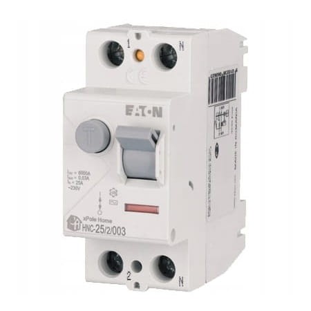 Întrerupător de curent rezidual 2P 25A 6kA 30mA AC tip HNC-25/2/003 xPole Home 194690 EATON GPV-401-70