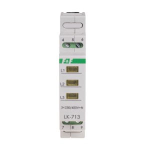Lampă indicatoare 3×230 V+N 3xLED 3 culori LK-713 K F&F FILIPOWSKI