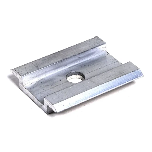 Clemă de mijloc H8 Aluminiu 6060 Gaura M8 PV-04-03