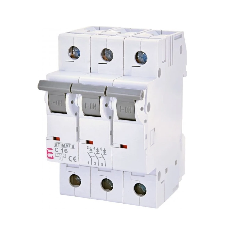 ETI Întrerupător de supracurent C 16A 3P 6kA GPV-401-118