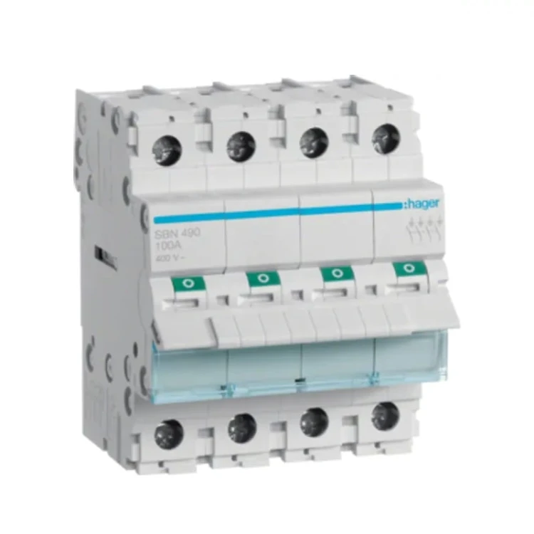 Hager Întrerupător de izolație trifazat 4P 100A 400V AC GPV-401-120