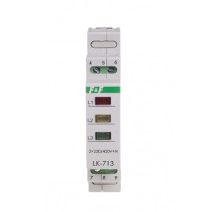 F&F Filipowski Lampă indicatoare de semnal 3×230V+N 3xLed