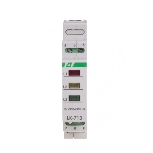 F&F Filipowski Lampă indicatoare de semnal 3×230V+N 3xLed GPV-401-121