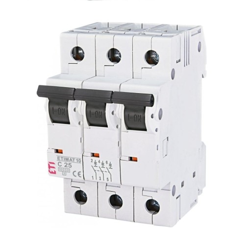 ETI Întrerupător automat C 25A 3P 10kA GPV-401-133