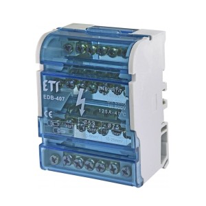 ETI Bloc de distribuție 4-poli 125A 7-borne