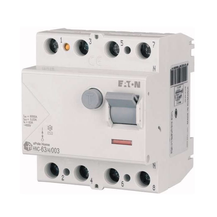 Eaton Întrerupător Diferențial 4P 63A 6kA 30mA Tip AC GPV-401-165