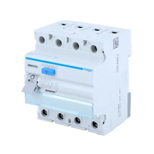 Hager Întrerupător diferențial 3P+N 40A 30mA Tip A GPV-401-171
