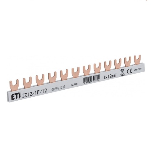 ETI Bară colectoare izolată IZ12 1F 12 80A GPV-401-174