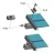 Clemă de capăt H32 Aluminiu 6060 Orificiu M8 vopsit PV-03-31 (4)