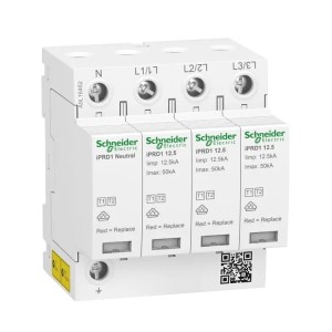 Schneider Electric Descărcător de supratensiune tip 1+2 (clasa B+C) 3P+N 12.5kA 1.5kV