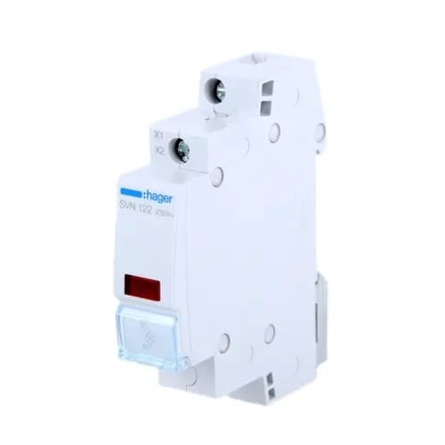 Lampă de semnalizare Hager Led roșu 230V AC GPV-401-183