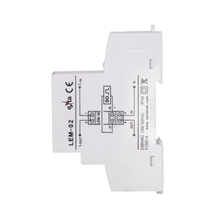 Zamel Contor de electricitate 1-fază LCD 50A 1-MOD GPV-401-184 (3)