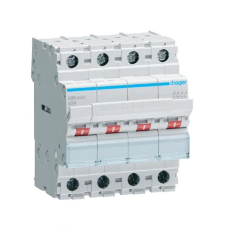 Hager Comutator de izolare trifazat 4P 40A 400V AC GPV-401-190