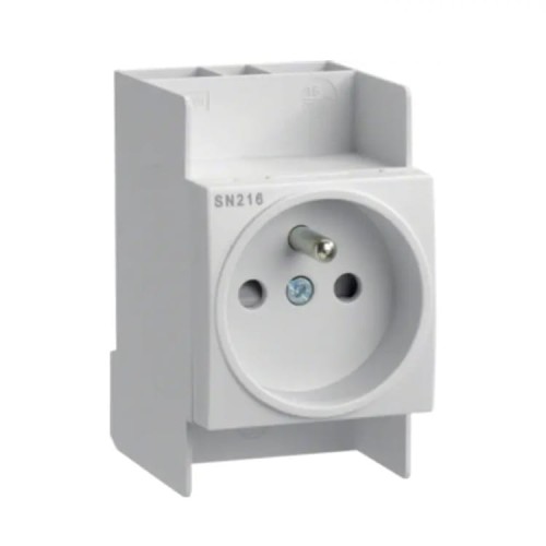 Hager Priză pe șină DIN 10-16A 250V cu pin de împământare GPV-401-193