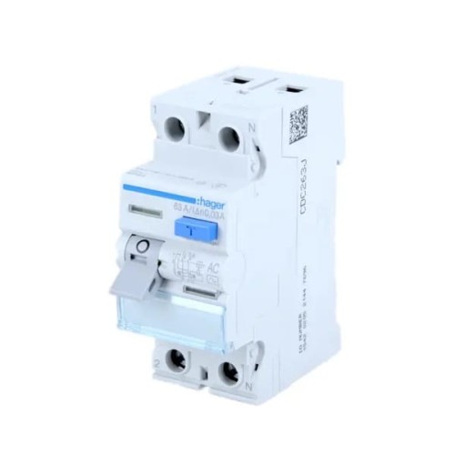 Hager Întrerupător diferențial 1P+N 25A 30mA Tip A GPV-401-198