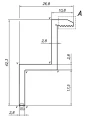 Clemă de capăt H40 Aluminiu 6060 gaura M8 PV-03-09 (1)