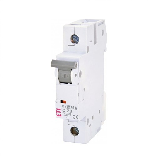 Întrerupător ETI C 20A 1P 6kA GPV-401-211