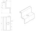 Clemă de capăt H40 Aluminiu 6060 gaura M8 PV-03-09 (2)