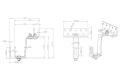 Cârlig de acoperiș Vario Clasa 5-5-5-5 - 3x reglabil Oțel inoxidabil 1.4016 - 120 mm PV-08-38 (2)