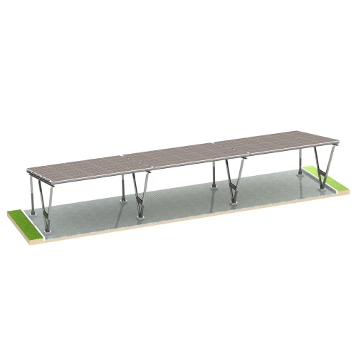 Copertină fotovoltaică VICA pentru 6 vehicule 3x2 module Carport GPV-105-06
