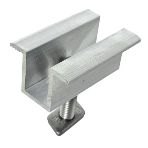 Clemă de prindere centrală H25 L50 brută cu șurub M8x25 și inserție pentru panouri de 35 mm