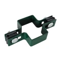 Colier intermediar pentru panouri de gard 40x60 verde GPV-700-03
