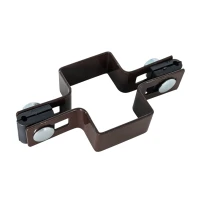 Colier intermediar pentru panouri de gard 40x60 maro