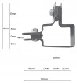 Colier de colț pentru panouri de gard 40x60 antracit grafit GPV-700-06 (3)