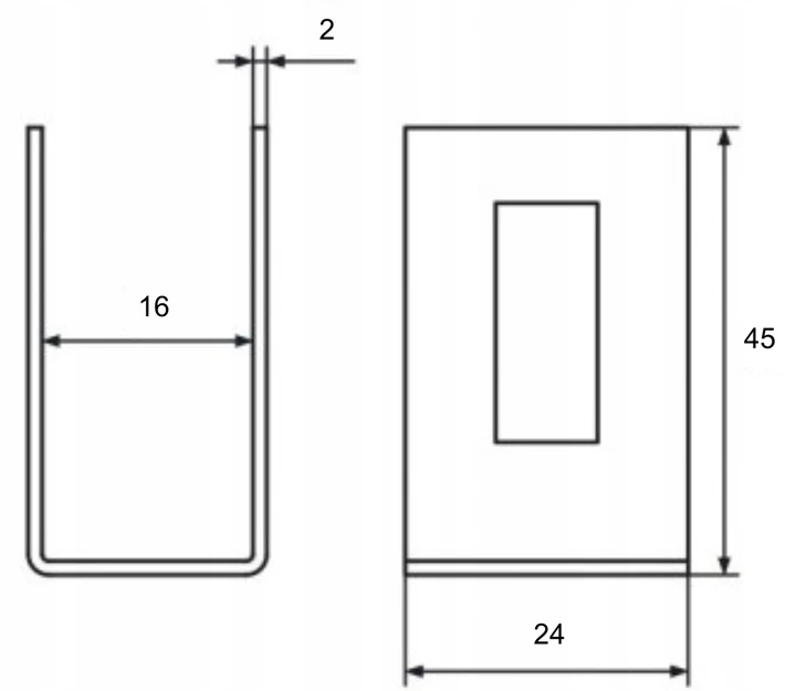 Colier universal suport conector pentru panouri de gard negru GPV-700-17 (3)