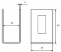 Colier universal suport conector pentru panouri de gard maro GPV-700-20 (3)