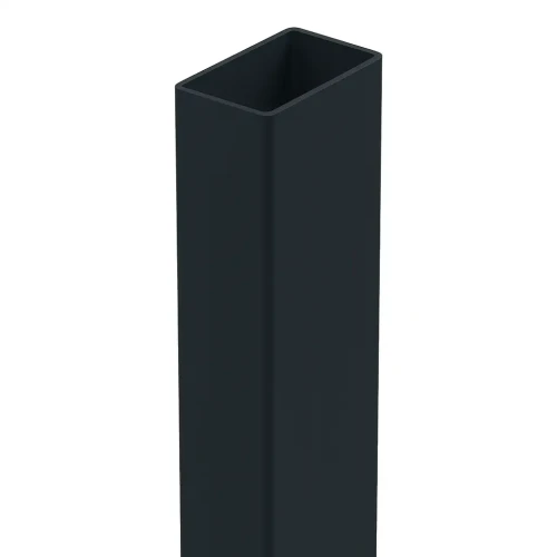 Stâlp de gard 60x40x1,2 mm, lungime 2,4 m, RAL 9005 GPV-700-72 (2)
