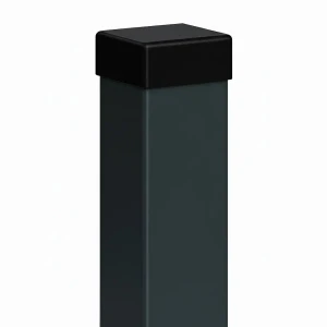 Stâlp de gard 80x80x2 mm, lungime 2,4 m, gri antracit