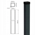 Stâlp de gard 80x80x2 mm, lungime 2,4 m, gri antracit GPV-700-73 (3)