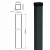 Stâlp de gard 80x80x2 mm, lungime 2,4 m, gri antracit GPV-700-73 (3)