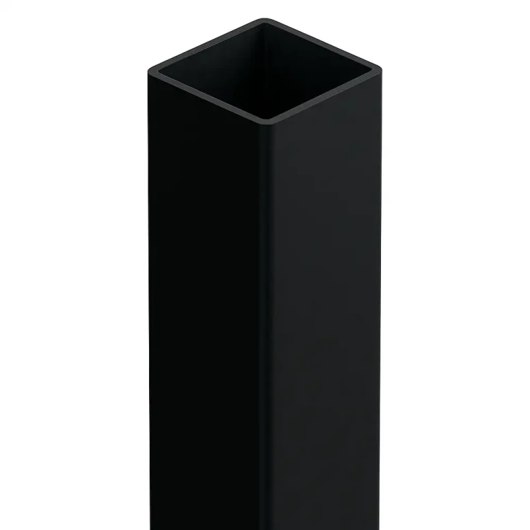 Stâlp de gard 80x80x2 mm, lungime 2,4 m, negru GPV-700-74 (2)
