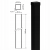 Stâlp de gard 80x80x2 mm, lungime 2,4 m, negru GPV-700-74 (3)