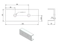 Conector de Profil 12cm Anodizat PV-18-05 (1)