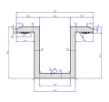 Clemă centrală L50 H25 cu pin de împământare PV-04-19 (2)